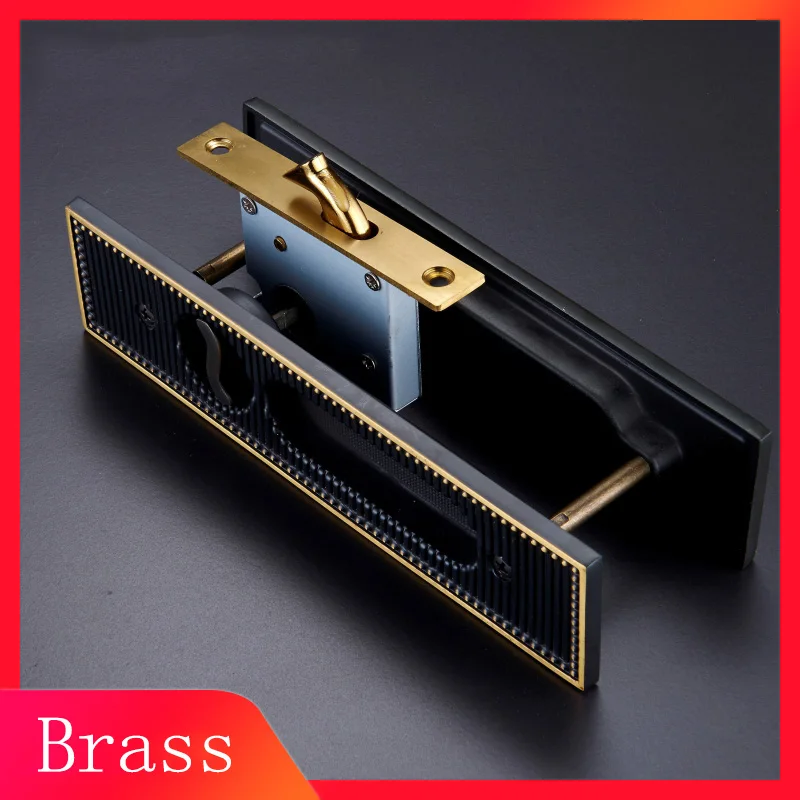 Black Bronze/Bronze Brass Hidden Sliding Striped Door Lock Modern Style Sliding Door Pull Locks with Keys for Interior Doors
Black Bronze/Bronze Brass Hidden Sliding Striped Door Lock Modern Style Sliding Door Pull Locks with Keys for Interior Doors