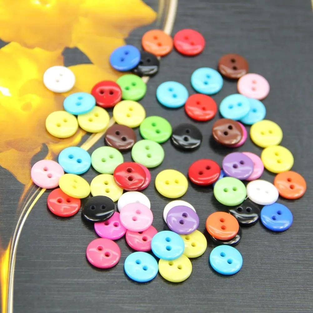 SZS Hot Estone 100pcs 10mm Mixed Color Round Shape Resin Buttons Sewing Accessories Hot
SZS Hot Estone 100pcs 10mm Mixed Color Round Shape Resin Buttons Sewing Accessories Hot