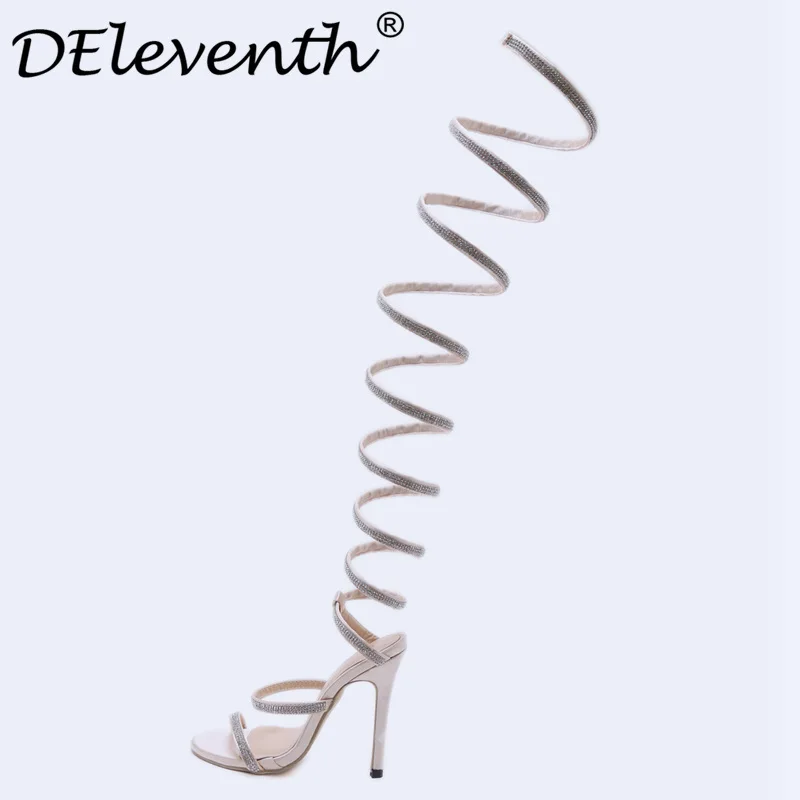 Summer Gladiator Sandals Womens High Heels Sandals Crystal Black Gold Peep Toe Sexy Slip-On Nightclub Party Dress Woman Shoes 40 
Summer Gladiator Sandals Womens High Heels Sandals Crystal Black Gold Peep Toe Sexy Slip-On Nightclub Party Dress Woman Shoes 40