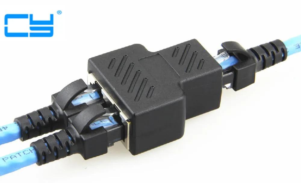 RJ45 Splitter Connectors , 1 to 2 Ways Ethernet cables interface RJ-45 Socket Adapter 8P8C HUB Network LAN Internet PC
RJ45 Splitter Connectors , 1 to 2 Ways Ethernet cables interface RJ-45 Socket Adapter 8P8C HUB Network LAN Internet PC