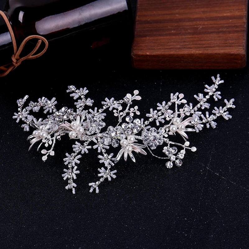 Luxury Silver Pearl Wedding Hair Jewelry For Women Crystal Tiara Headbands Bridal Hairband Handmade Hair Accessories Headpiece
Luxury Silver Pearl Wedding Hair Jewelry For Women Crystal Tiara Headbands Bridal Hairband Handmade Hair Accessories Headpiece