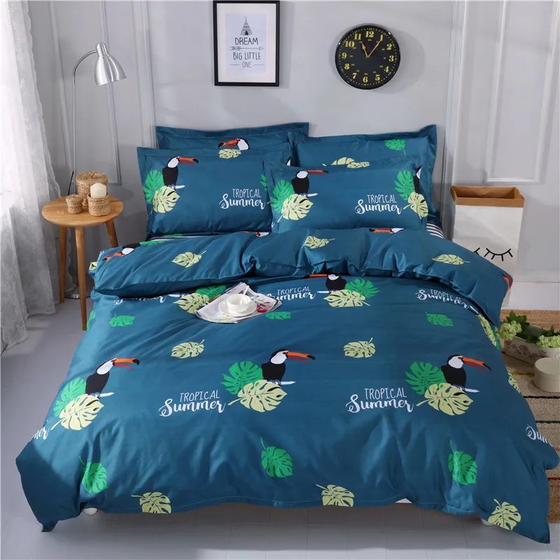 Leaf Pattern Bedding Set Queen Size Bed Linen 4pcs/Set Duvet Cover Set Bed Sheet AB Side Duvet Cover 2019 Bed Polyester Fabric
Leaf Pattern Bedding Set Queen Size Bed Linen 4pcs/Set Duvet Cover Set Bed Sheet AB Side Duvet Cover 2019 Bed Polyester Fabric