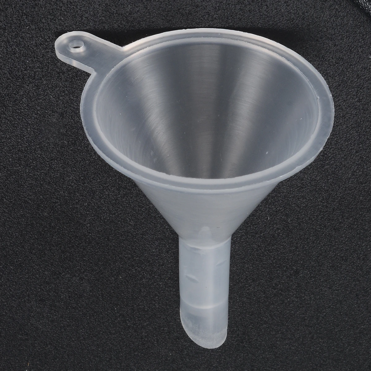 5pcs Clear Plastic Funnels Transparent Funnel Hopper Mini Oil