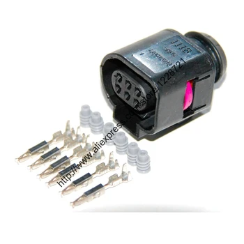 10Sets/lot 6pin 1J0973713 Cooling Fan Control Module Pigtail Connector Automotive Electrical Connector Repair for AUDI VW 
10Sets/lot 6pin 1J0973713 Cooling Fan Control Module Pigtail Connector Automotive Electrical Connector Repair for AUDI VW