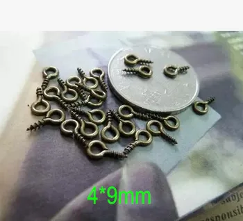 Free Shipping -80 gram (around 1000 pcs) Small Screw Eyes,4*9mm Antique Bronze Tiny Eye Hooks,Jewelry Findings Charms Making
Free Shipping -80 gram (around 1000 pcs) Small Screw Eyes,4*9mm Antique Bronze Tiny Eye Hooks,Jewelry Findings Charms Making