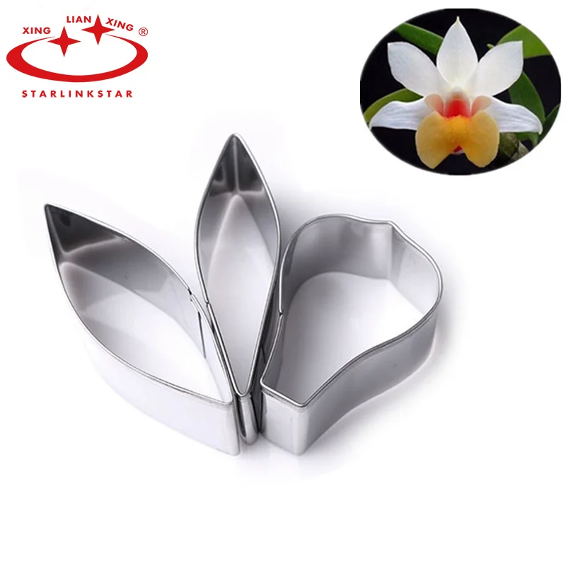 3pcs/set Sugar flower Fondant Cake Decoration Floral petal Cookie Cutter gum paste flower Cutter Stainless steel Biscuit mold
3pcs/set Sugar flower Fondant Cake Decoration Floral petal Cookie Cutter gum paste flower Cutter Stainless steel Biscuit mold