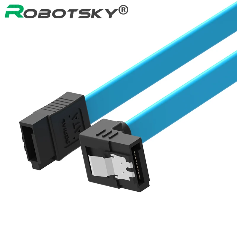 Super Speed 50CM Straight 90 Right Angle SATA 3.0 Cable 6GB/s SATA III Cable Flat Data Cord for HDD SSD
Super Speed 50CM Straight 90 Right Angle SATA 3.0 Cable 6GB/s SATA III Cable Flat Data Cord for HDD SSD