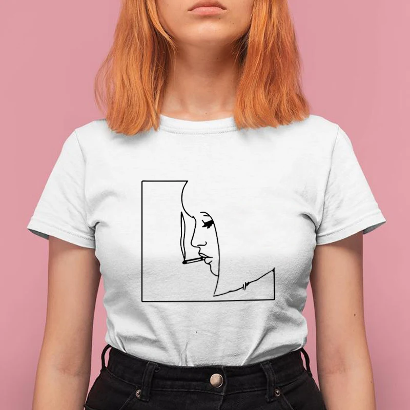 Smoking Girl Japanese Harajuku Printed Tshirt Hip Hop Women's Clothing 2019 Tumblr Summer Women Tops Casual Cotton T Shirt Femme
Smoking Girl Japanese Harajuku Printed Tshirt Hip Hop Women's Clothing 2019 Tumblr Summer Women Tops Casual Cotton T Shirt Femme