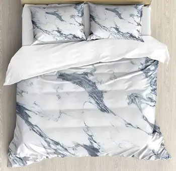 Marble Duvet Cover Set, Antique Marble Textured Ocean Style Organic Granite Rock Formation Art Print, 4 Piece Bedding Set
Marble Duvet Cover Set, Antique Marble Textured Ocean Style Organic Granite Rock Formation Art Print, 4 Piece Bedding Set