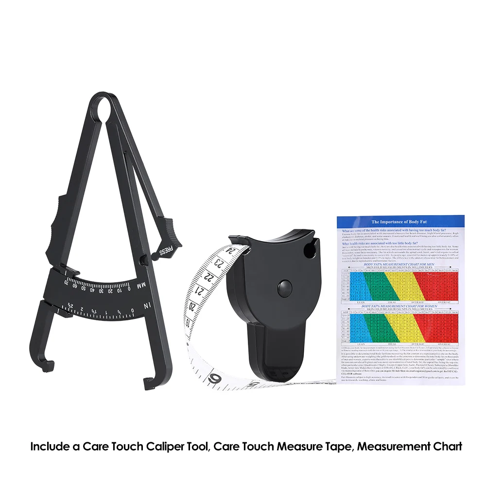 Black Color 70mm Skinfold Body Fat Monitor With Measurement Chart Caliper Fat Tester Skinfold Measurement Tape Health Care Tool
Black Color 70mm Skinfold Body Fat Monitor With Measurement Chart Caliper Fat Tester Skinfold Measurement Tape Health Care Tool