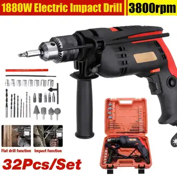 1880W 32Pcs Electric Brushless Motor Impact Drill 3MM Electric Impact Drill Guns Torque Driver Power Tools
1880W 32Pcs Electric Brushless Motor Impact Drill 3MM Electric Impact Drill Guns Torque Driver Power Tools