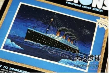 Top Quality gold collection romantic counted cross stitch kit THE NIGHT TO REMEMBER Titanic ship vessel sailing dim 03871 3871
Top Quality gold collection romantic counted cross stitch kit THE NIGHT TO REMEMBER Titanic ship vessel sailing dim 03871 3871