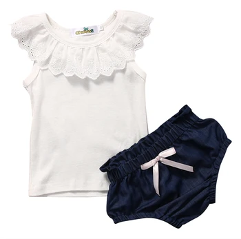 Cute Toddler Kids Baby Girl Outfits T-shirt Tank Tops + Denim Shorts Pants Clothes Set 2PCS
Cute Toddler Kids Baby Girl Outfits T-shirt Tank Tops + Denim Shorts Pants Clothes Set 2PCS