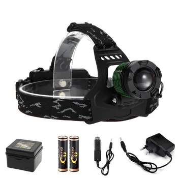 Waterproof 1000 Lumens T6 Zoom LED headlamp rechargeable led headlight +2pc charger + Car charger
Waterproof 1000 Lumens T6 Zoom LED headlamp rechargeable led headlight +2pc charger + Car charger