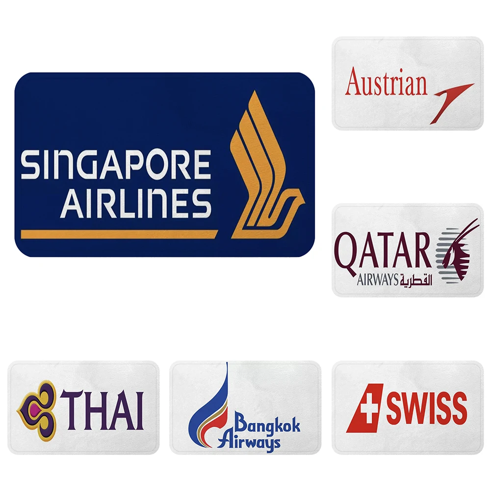 Singapore Thai Swiss Qatar Austrian Bangkok Airlines Air Mat Bath Carpet Decorative Anti-Slip Mats Rugs Door Home Decor Gift
Singapore Thai Swiss Qatar Austrian Bangkok Airlines Air Mat Bath Carpet Decorative Anti-Slip Mats Rugs Door Home Decor Gift