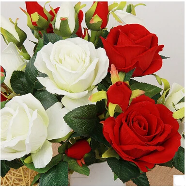 Wholesale Simulation Rose flowers bonsai Wedding Flower Home Artificial flowers Valentine's Day Decorative Flower K15118
Wholesale Simulation Rose flowers bonsai Wedding Flower Home Artificial flowers Valentine's Day Decorative Flower K15118