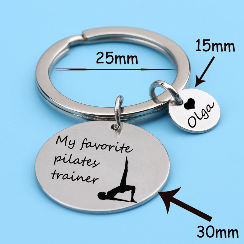Stainless Steel Keychain Engraved My Favorite Pilates Trainer Personalized Custom Name Gift For Sports Trainer Key Ring
Stainless Steel Keychain Engraved My Favorite Pilates Trainer Personalized Custom Name Gift For Sports Trainer Key Ring