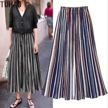 TUHAO Summer Chiffon Women Office Lady Pant Plus Size 2XL 4XL 3XL Striped Woman Wide Leg Pant Trousers Female Clothing
TUHAO Summer Chiffon Women Office Lady Pant Plus Size 2XL 4XL 3XL Striped Woman Wide Leg Pant Trousers Female Clothing