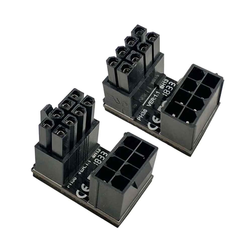 8pin Male 180 Degree Angled to 8Pin Female Power Adapter for Desktops Graphics card power steering connector
8pin Male 180 Degree Angled to 8Pin Female Power Adapter for Desktops Graphics card power steering connector