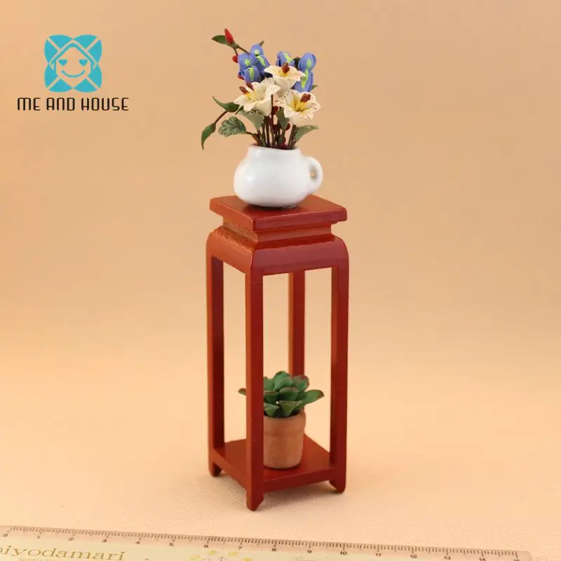 Miniature Dolls House Flower shelf Red Wooden High shelf Rosewood table dollhouse 1/12 scale
Miniature Dolls House Flower shelf Red Wooden High shelf Rosewood table dollhouse 1/12 scale