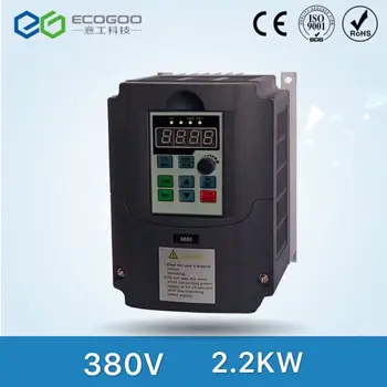 

Ecogoo vector control inverter 2.2kw 380v 5A 50Hz 60Hz 400Hz variable frequency driver free shipping