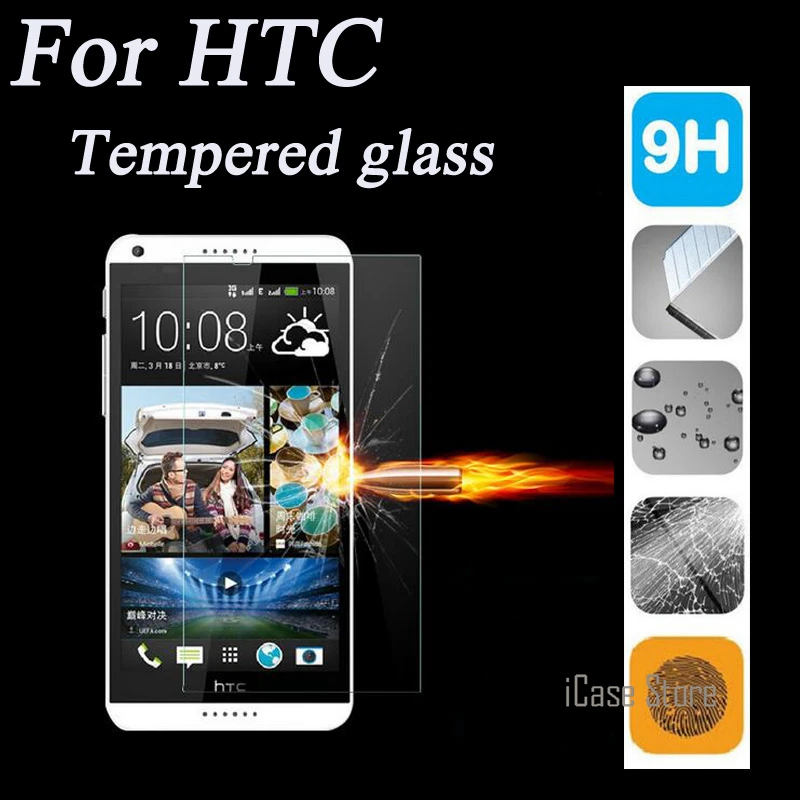 2.5D 9H Screen Protector Tempered Glass For HTC Desire 816 820 826 E8 E9 One M8 M9 M10 Max X9 X9u Cover Case Protective Film | Мобильные