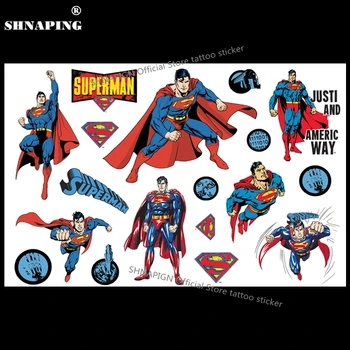SHNAPIGN Classic Supermen Child Temporary Tattoo Body Art Flash Tattoo Stickers 17*10cm Waterproof Henna Tatoo Styling Sticker
SHNAPIGN Classic Supermen Child Temporary Tattoo Body Art Flash Tattoo Stickers 17*10cm Waterproof Henna Tatoo Styling Sticker