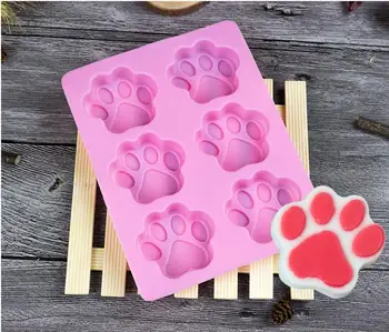 DHL Free shipping 100pcs/lot wholesales Silicone mold 6 lattices catlike footprint handmade soap mold silicone cake moulds
DHL Free shipping 100pcs/lot wholesales Silicone mold 6 lattices catlike footprint handmade soap mold silicone cake moulds