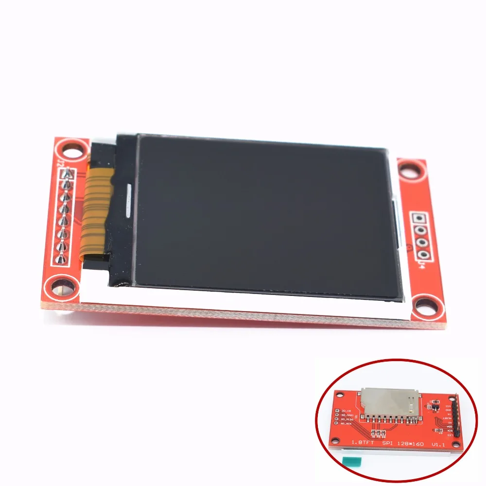 1pcs 1.8 inch TFT LCD Module LCD Screen SPI serial 51 drivers 4 IO driver TFT Resolution 128*160 TFT interface 1.8 inch
1pcs 1.8 inch TFT LCD Module LCD Screen SPI serial 51 drivers 4 IO driver TFT Resolution 128*160 TFT interface 1.8 inch