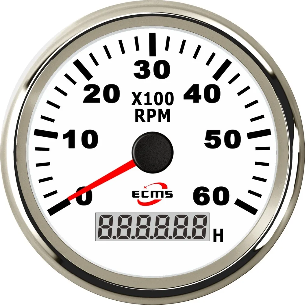 Marine Boat Car Truck Tachometer Gauge 9-32V Pulse 6KRPM 85mm 316L Chrome Bezel White Dial 900-00011
Marine Boat Car Truck Tachometer Gauge 9-32V Pulse 6KRPM 85mm 316L Chrome Bezel White Dial 900-00011