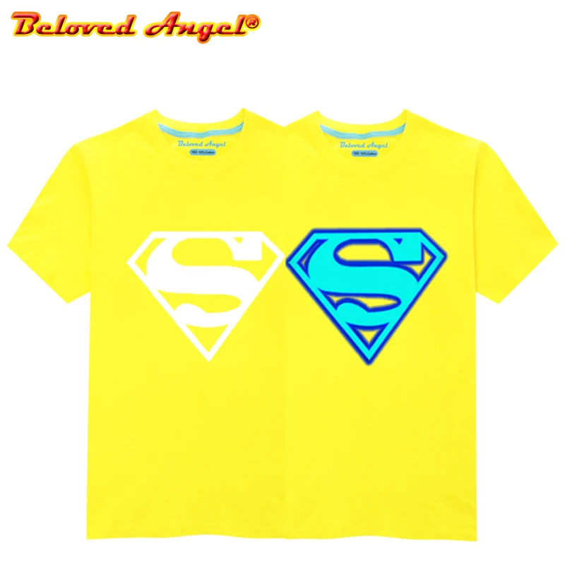 Children Avengers Super Hero Logo Print Tops Kids Luminous Summer Short Sleeve T shirt Boys Girls Superman Batman T-shirt 3-15T
Children Avengers Super Hero Logo Print Tops Kids Luminous Summer Short Sleeve T shirt Boys Girls Superman Batman T-shirt 3-15T