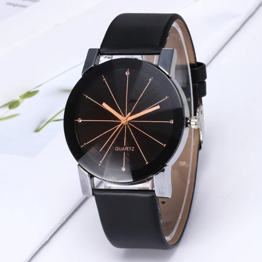 

Fashion Diamond Lovers Convex Radial Belt Watches Casual Men/Women Watches Electronic Watch Couple Gifts Trending Unique Clock