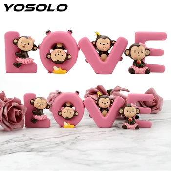 YOSOLO Car Ornament Love Alphabet Monkey Banana Monkey Doll Interior Accessories Cartoon Dashboard Decoration Gift For Kids
YOSOLO Car Ornament Love Alphabet Monkey Banana Monkey Doll Interior Accessories Cartoon Dashboard Decoration Gift For Kids
