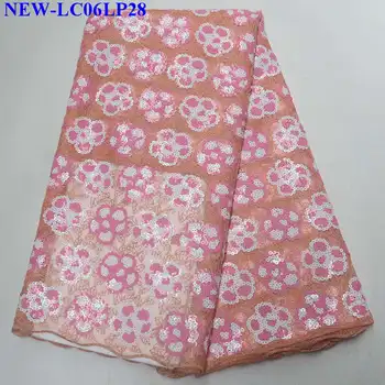 African Pink color Organza Lace Fabric 5 yards 2019 Latest High Quality embroidered Sequins french tulle lace fabrics NH-002
African Pink color Organza Lace Fabric 5 yards 2019 Latest High Quality embroidered Sequins french tulle lace fabrics NH-002