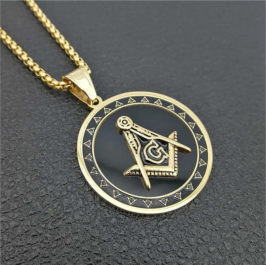2018 Gold color Stainless Steel Men Hip hop free mason pendant necklaces fashion vintage masonic necklace male Hiphop jewelry
2018 Gold color Stainless Steel Men Hip hop free mason pendant necklaces fashion vintage masonic necklace male Hiphop jewelry