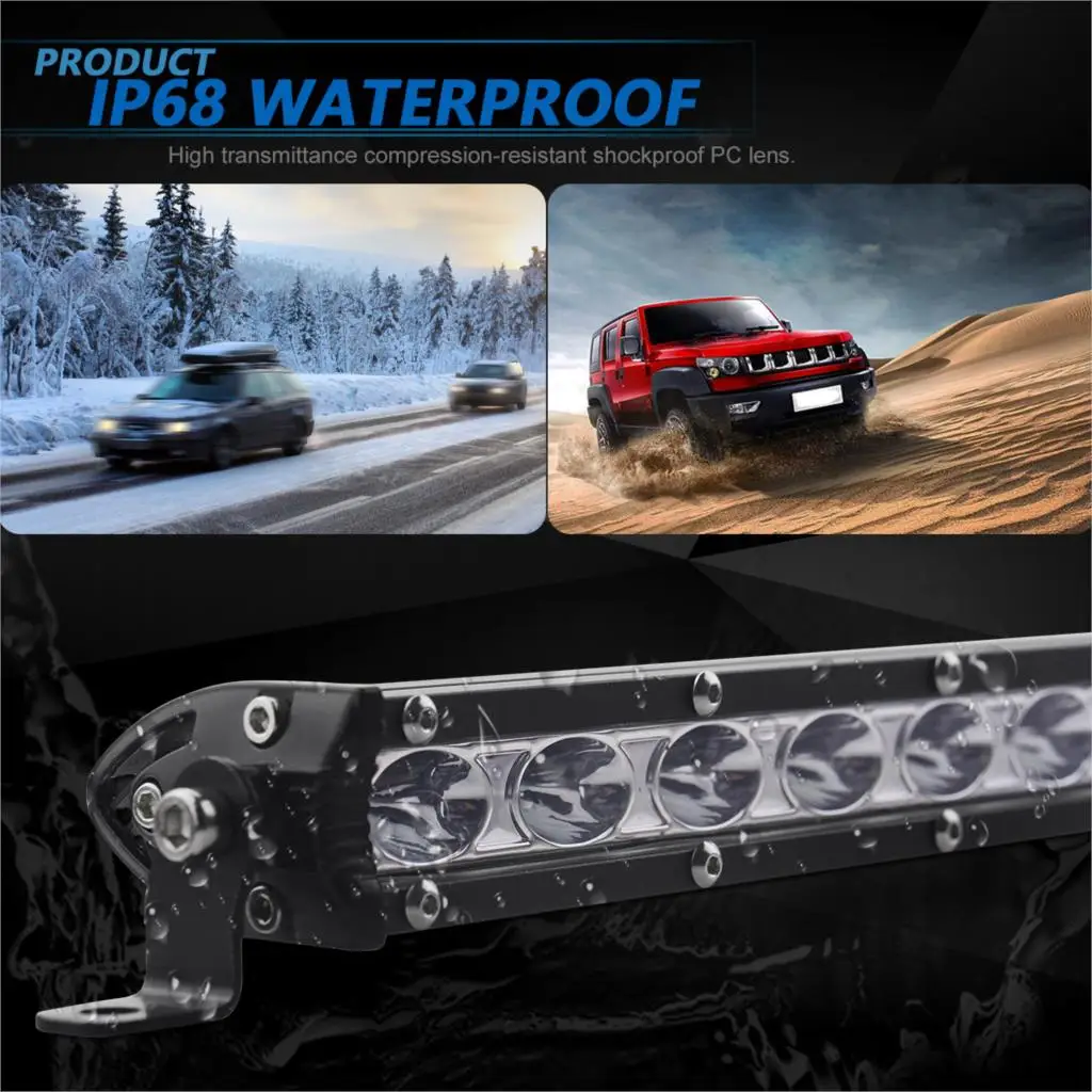 LED Light Bar,18.9 Inch 54W Single Row Flood Spot Combo Beam Light Bar LED Driving Light for Jeep Pickup SUV ATV UTV Truck
LED Light Bar,18.9 Inch 54W Single Row Flood Spot Combo Beam Light Bar LED Driving Light for Jeep Pickup SUV ATV UTV Truck