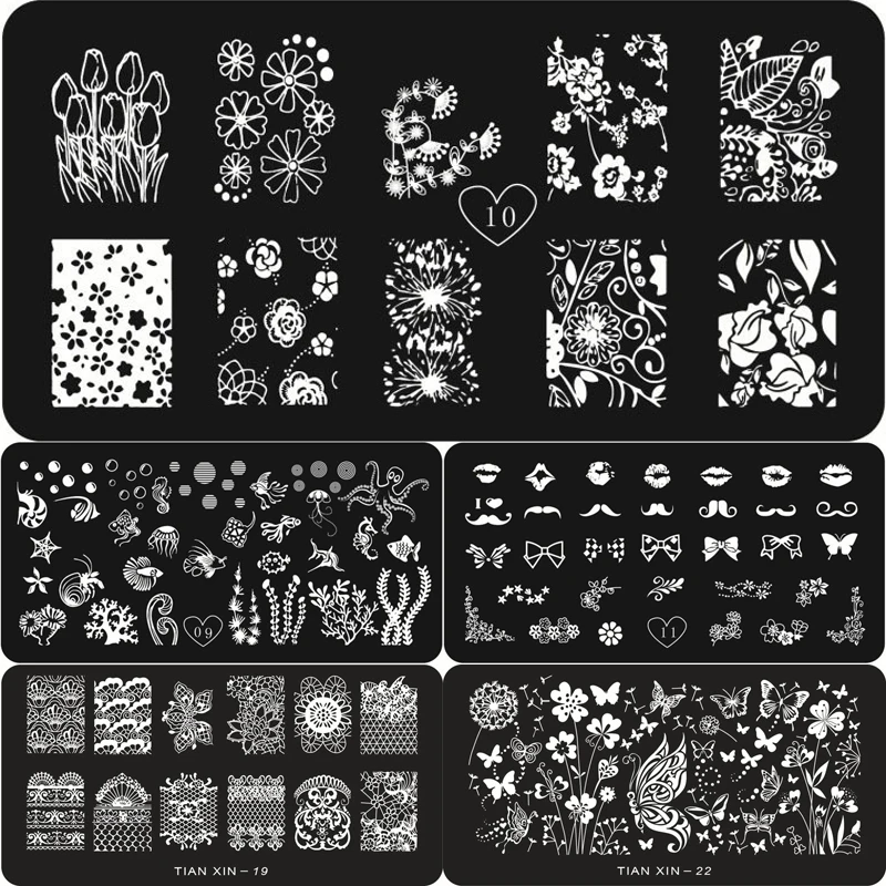 1Pcs 6*12CM Stainless Steel Image Nail Stamping Plates Stamping Nail Art Polish Manicure Template Nail Stamps Tools
1Pcs 6*12CM Stainless Steel Image Nail Stamping Plates Stamping Nail Art Polish Manicure Template Nail Stamps Tools