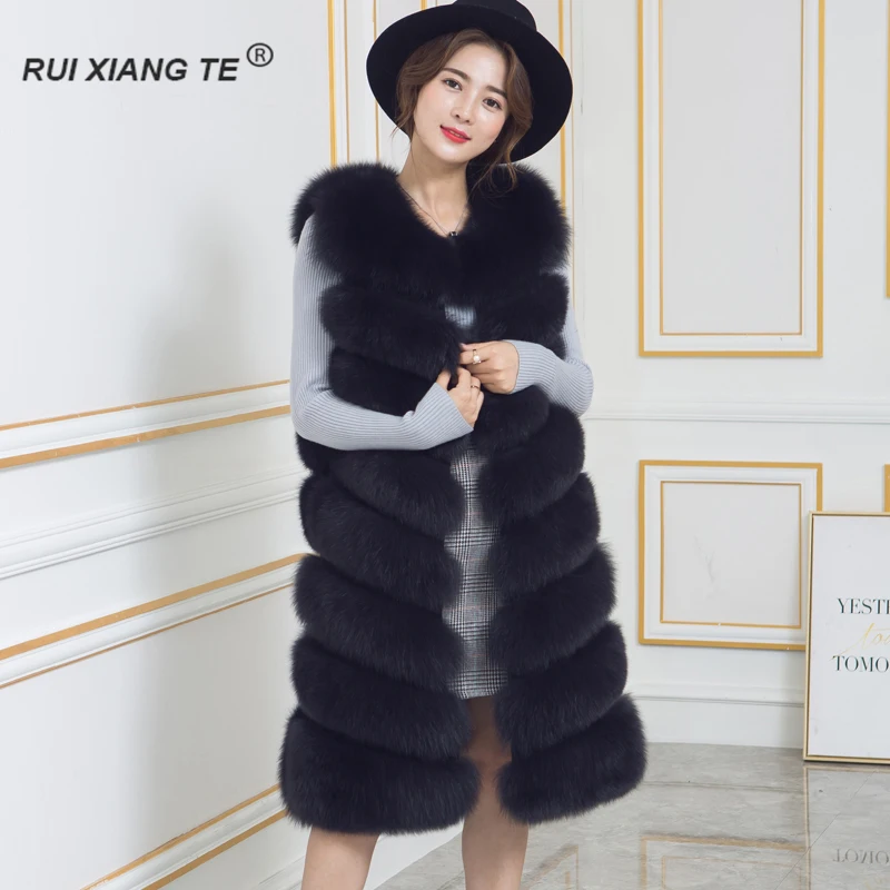 women real fur coat natural fox fur vest round neck long coat warm winter jacket new fashion 2019 vest full pelt fox RuiXiangTe
women real fur coat natural fox fur vest round neck long coat warm winter jacket new fashion 2019 vest full pelt fox RuiXiangTe