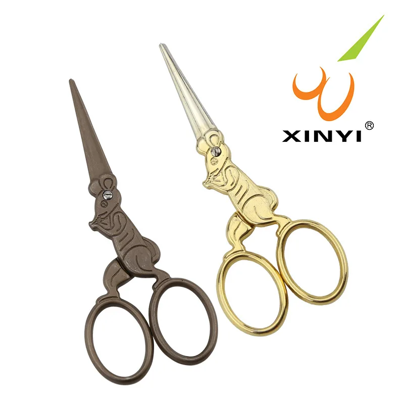 Rat Eyebrow ScissorsTitanium-plated Retro Scissors Embroidered Hand-cut Mini-scissors Nose Hair Eyelash Hair Scissors
Rat Eyebrow ScissorsTitanium-plated Retro Scissors Embroidered Hand-cut Mini-scissors Nose Hair Eyelash Hair Scissors