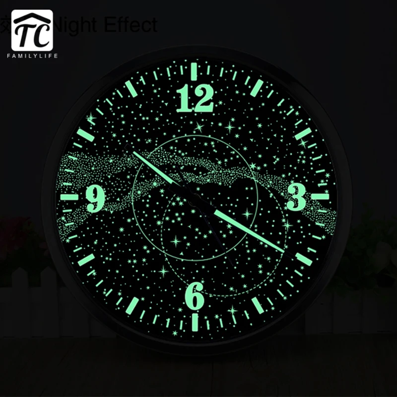 14 Inches Galaxy Luminous Wall Clock Living Room Bar Cafe Personality Loft Industrial Wind Large Decorative Retro Watch
14 Inches Galaxy Luminous Wall Clock Living Room Bar Cafe Personality Loft Industrial Wind Large Decorative Retro Watch