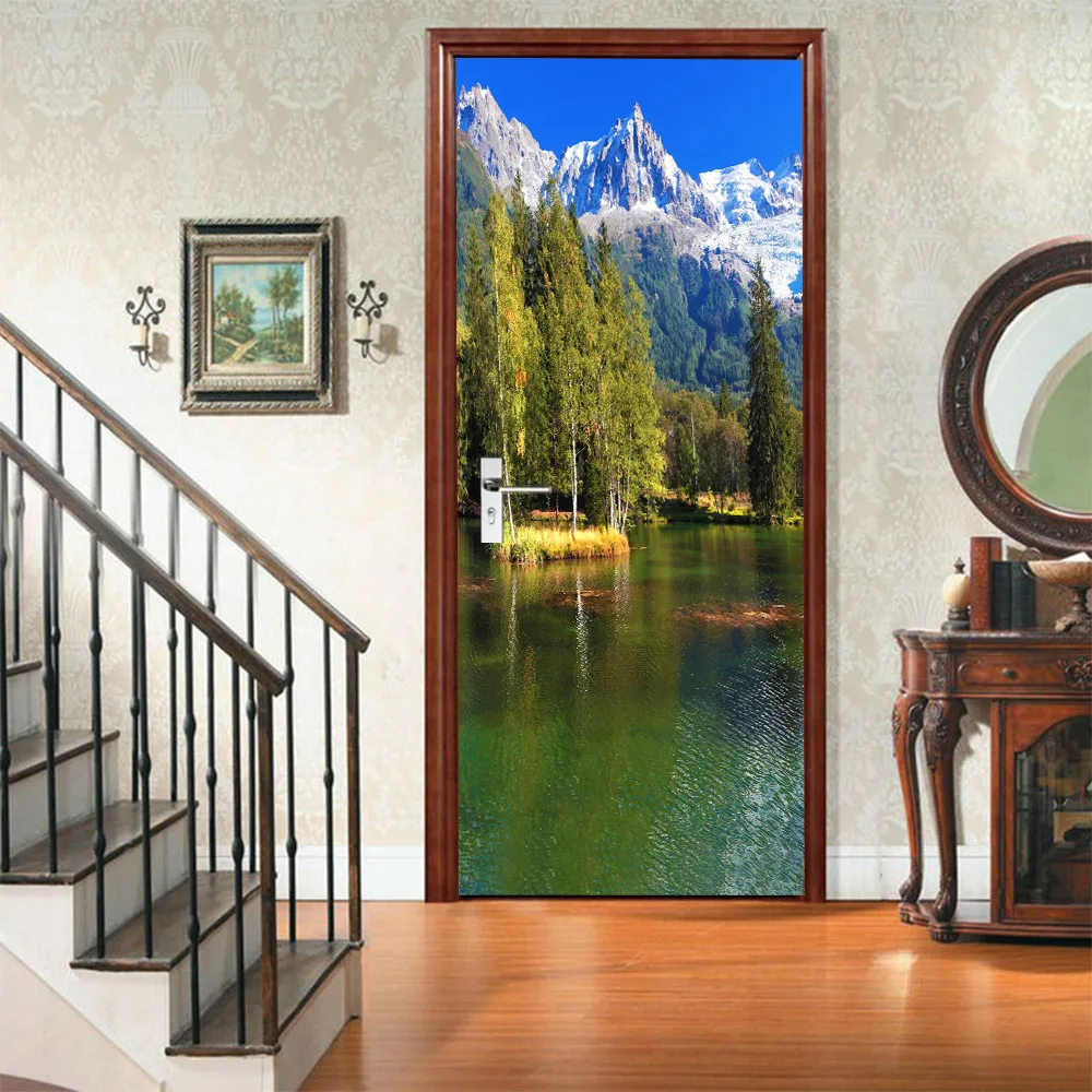 DIY 3D Nature Landscape Door Sticker Mural For Living Room Wallpaper PVC Self-Adhesive Waterproof Art Poster On The Door Sticker
DIY 3D Nature Landscape Door Sticker Mural For Living Room Wallpaper PVC Self-Adhesive Waterproof Art Poster On The Door Sticker