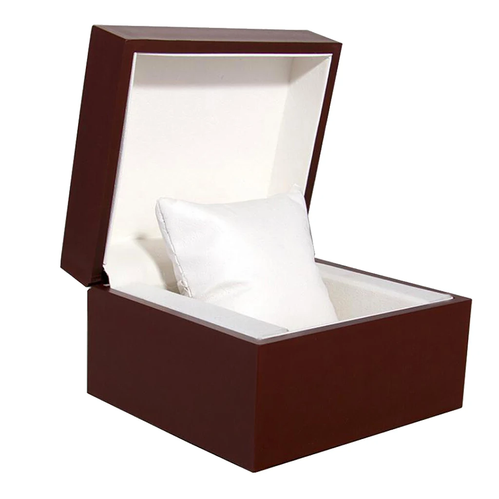 White Pillow Single Slot Watch Wooden Display Box Storage Jewelry Men Women Travel Case 11x10x7cm
White Pillow Single Slot Watch Wooden Display Box Storage Jewelry Men Women Travel Case 11x10x7cm
