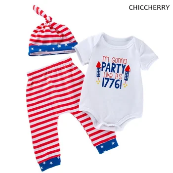 Fourth Of July Boys Outfits Kids Bodysuits Stripes Pants Hat 3PCS Newborn Baby Boy Summer Clothes Sets Infant Clothing
Fourth Of July Boys Outfits Kids Bodysuits Stripes Pants Hat 3PCS Newborn Baby Boy Summer Clothes Sets Infant Clothing