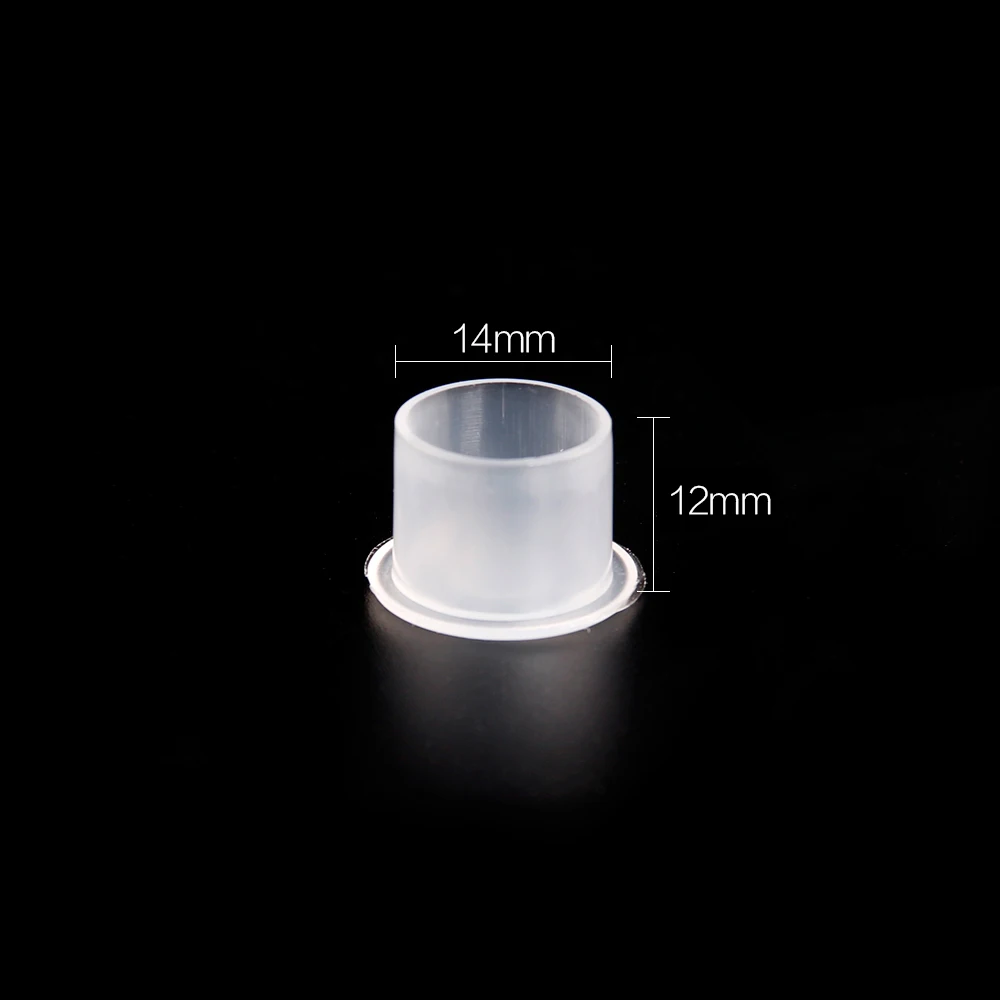 1000pcs Plastic Tattoo 14mm Clear Large Size Permanent Makeup Ink Cups Pigment Caps Tattoo Accessories Supply TC102-4
1000pcs Plastic Tattoo 14mm Clear Large Size Permanent Makeup Ink Cups Pigment Caps Tattoo Accessories Supply TC102-4
