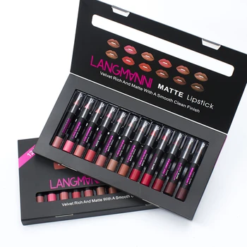 12pcs/set Non-stick cup matte lipstick Make up Waterproof Long-lasting Easy to Wear Cosmetic Makeup Lips maquiagem makeup set
12pcs/set Non-stick cup matte lipstick Make up Waterproof Long-lasting Easy to Wear Cosmetic Makeup Lips maquiagem makeup set