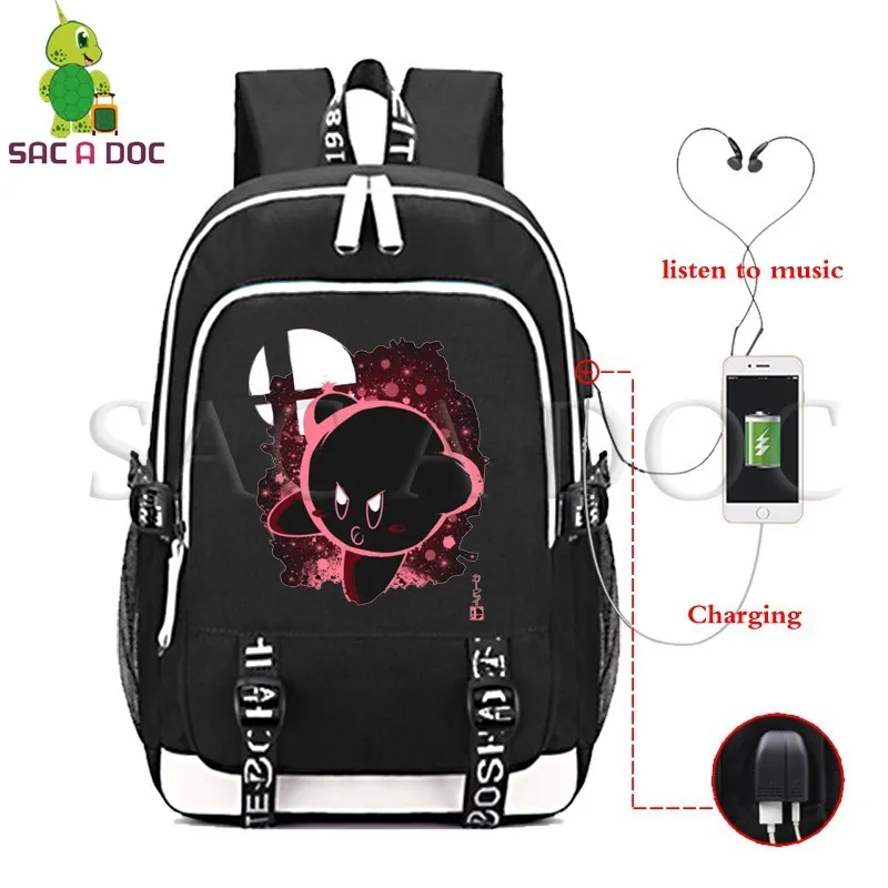 Kirby Meta Knight T Fluorescence Backpack Women Men Multifunction USB Charging Laptop Backpack for Teenagers School Travel Bags
Kirby Meta Knight T Fluorescence Backpack Women Men Multifunction USB Charging Laptop Backpack for Teenagers School Travel Bags