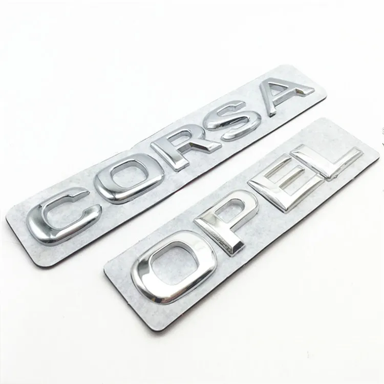 For Opel Corsa ABS Chrome 3D Auto Car Rear Bumper Trunk Letter Emblem Logo Badge Stickers Decals Car Styling Auto Accessories
For Opel Corsa ABS Chrome 3D Auto Car Rear Bumper Trunk Letter Emblem Logo Badge Stickers Decals Car Styling Auto Accessories