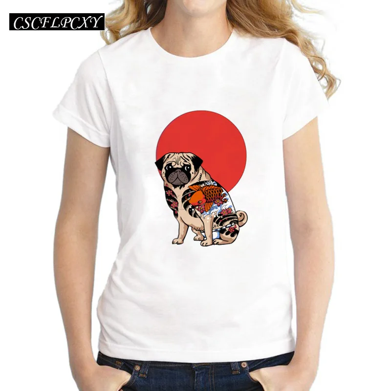 cartoon-tattoo-pug-women-t-shirt-short-sleeve-casual-lady-tops-Fashion-Yakuza-Pug-hipster-printed.jpg_640x640