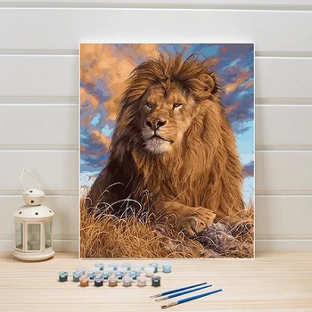 DIY Paint Painting By Numbers Lion Animal On Canvas Acrylic Coloring Art Pictures For Living Room Wall Adults Drawing One Piece
DIY Paint Painting By Numbers Lion Animal On Canvas Acrylic Coloring Art Pictures For Living Room Wall Adults Drawing One Piece