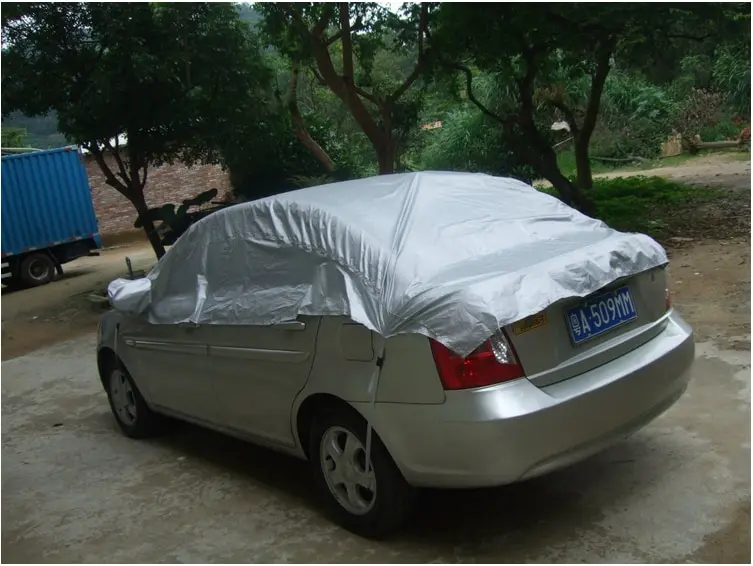 Prevent Heat Cold Sun Rain Snow Half Car Cover PVC Coating Size XL 335 * 150cm | Автомобили и мотоциклы